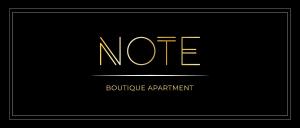 Certifikát, hodnocení, plakát nebo jiný dokument vystavený v ubytování Note Luxury Apartments