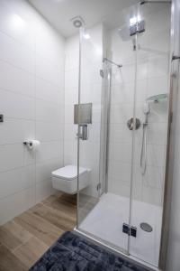 Kúpeľňa v ubytovaní Apartmány pod Jeřábem, Šanov 67, Červená Voda
