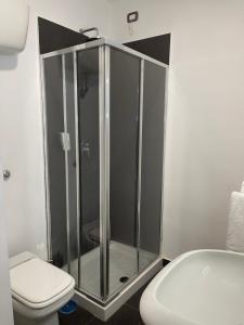Koupelna v ubytování Jazz Hotel