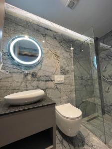 Koupelna v ubytování Hotel Mare 2