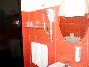 Koupelna v ubytování Hotel Cubata