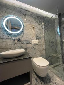 Koupelna v ubytování Hotel Mare 2