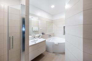 Koupelna v ubytování Hotel Sigulda