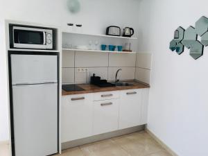 Kuchyň nebo kuchyňský kout v ubytování Apartamentos Anjomacar B