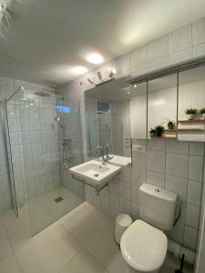 Een badkamer bij Vakantiewoning in Middelburg Zeeland