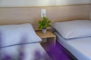 Postel nebo postele na pokoji v ubytování Mobile Homes Bilice