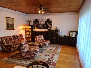 A seating area at RelaxSpace Vendégház