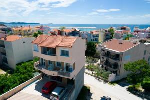 an aerial view of a city with buildings at Luxury Dream House in Limenaria