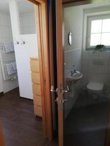 Koupelna v ubytování Appartement Schneeflöckchen