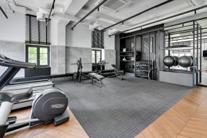 Posilňovňa alebo fitness centrum v ubytovaní Grand Apartments - Portova Luxury Apartments