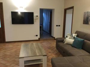TV a/nebo společenská místnost v ubytování B&B Corte Sant'Angelo