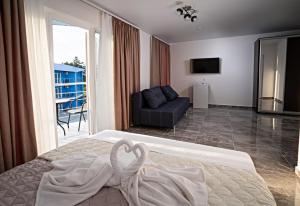 Letto o letti in una camera di Agata Breeze