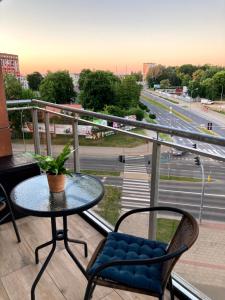 Balkón alebo terasa v ubytovaní Apartament Centrum Bocian