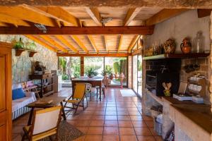Χώρος καθιστικού στο Finca bennassar