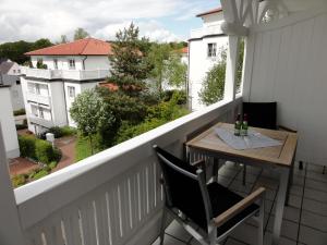 Ein Balkon oder eine Terrasse in der Unterkunft Villa Sanddorn