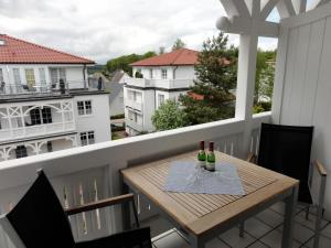 Ein Balkon oder eine Terrasse in der Unterkunft Villa Sanddorn