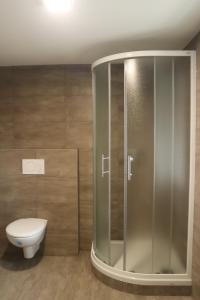 Koupelna v ubytování apartmány Kynast