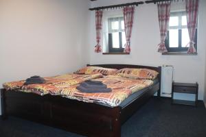 Postel nebo postele na pokoji v ubytování apartmány Kynast