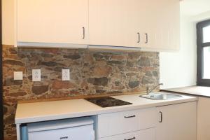 Kuchyň nebo kuchyňský kout v ubytování apartmány Kynast
