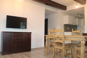 Kuchyň nebo kuchyňský kout v ubytování apartmány Kynast
