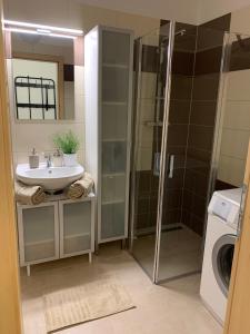 Un baño de Apartmány stare-hory Krkonoše