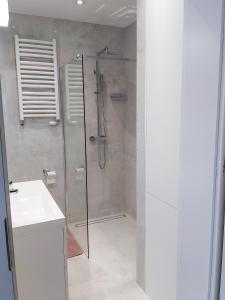 Kúpeľňa v ubytovaní Apartament Bella Rosa z podziemnym parkingiem + 37 fotografií