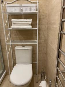 Koupelna v ubytování Apartamentai Daukanto 10