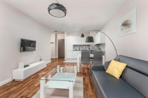 Kuchyň nebo kuchyňský kout v ubytování Chill Apartments City Link