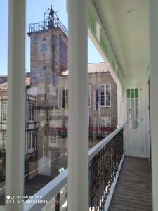 Balkon lub taras w obiekcie Apartamentos Pontedeume Riadoeume