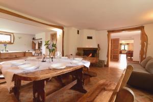 Dining area in a vendégházakat