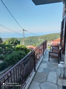 Rõdu või terrass majutusasutuses Νόνη