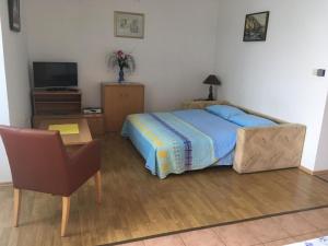 Postel nebo postele na pokoji v ubytování Apartments Villa Emilija