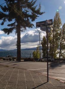 a street sign on the side of a road at Piso villegas in San Carlos de Bariloche