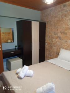 Posteľ alebo postele v izbe v ubytovaní Annas apartment