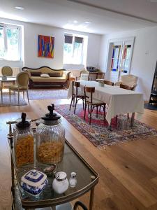 Posezení v ubytování La Maison des Fontaines d'Alsace