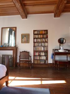 Knihovna v bed and breakfast