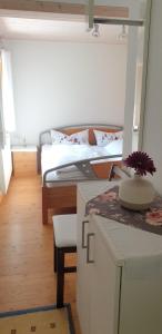 Postel nebo postele na pokoji v ubytování Haus Feuerstein