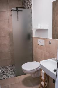 Koupelna v ubytování Apartmány Pulgary