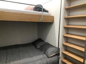 Divstāvu gulta vai divstāvu gultas numurā naktsmītnē Alpine Cabin- Spa/Pool/Sauna