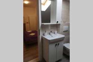 Koupelna v ubytování Apartman Mia