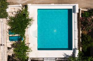 an overhead view of a swimming pool at Villa Gradina 01 in Vela Luka