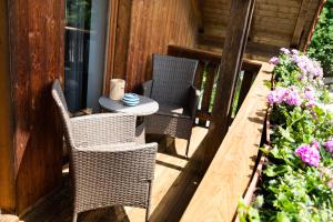 Balkón nebo terasa v ubytování Ferienwohnung Andermann
