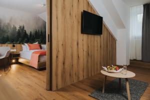 TV a/nebo společenská místnost v ubytování Hotel Drei Quellen Therme