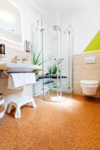 Kylpyhuone majoituspaikassa Günzburg City