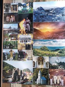 a collage of photos of different places at Pensiunea Carma in Certeju de Sus