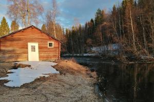 My river house (basic) žiemą