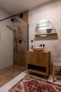 Kúpeľňa v ubytovaní Ethnica Apart & Gallery + 29 fotografií