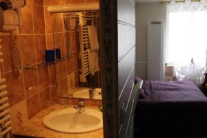 Koupelna v ubytování Hotel du Gambrinus
