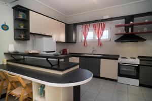 Kuchyň nebo kuchyňský kout v ubytování Villa Georgia