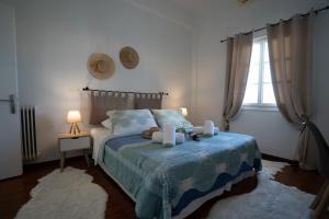 Posteľ alebo postele v izbe v ubytovaní Iviskos House Apollonia Sifnos